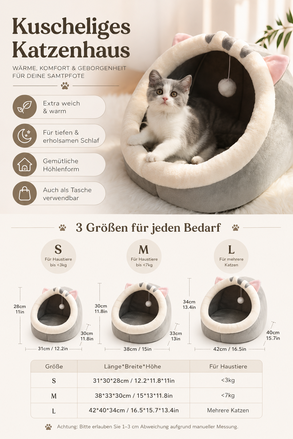 KuschelNest™ Katzenhaus