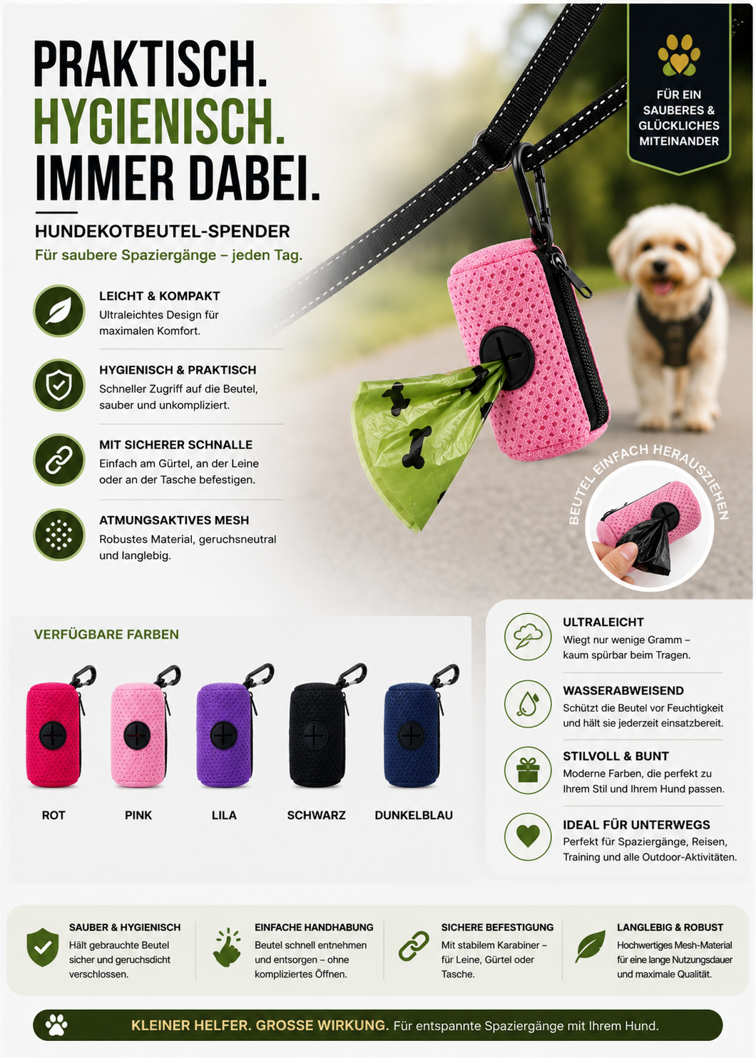 Premium Hundekotbeutel-Spender