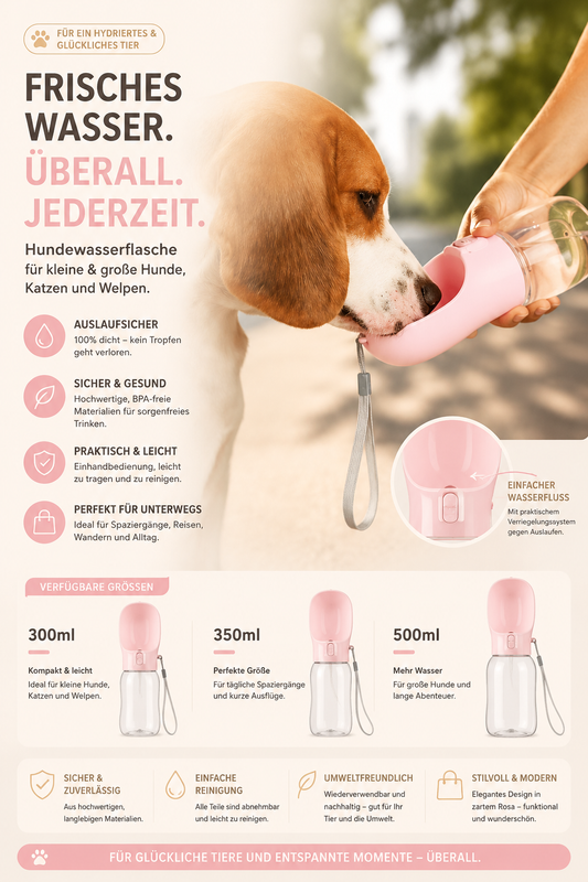 Premium-Hunde-Wasserflasche