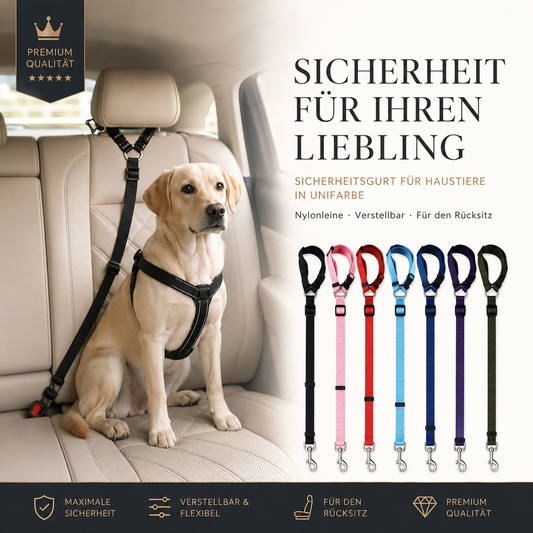 Premium Hunde-Sicherheitsgurt – Sicher & Verstellbar