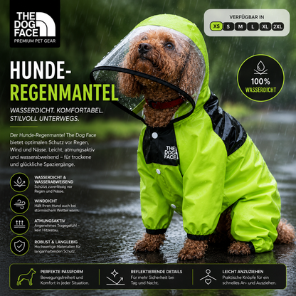 Premium Hunde-Regenmantel mit Transparenter Kapuze