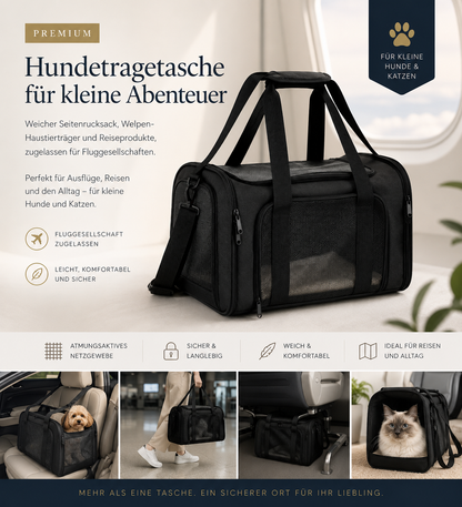 Premium Hundetragetasche für Hunde & Katzen