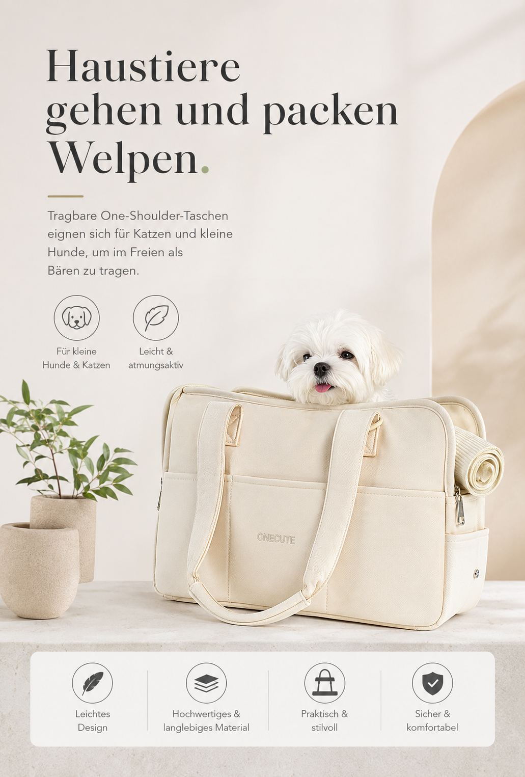 Premium Haustiertragetasche für Hunde & Katzen – Sicher, Komfortabel & Stilvoll
