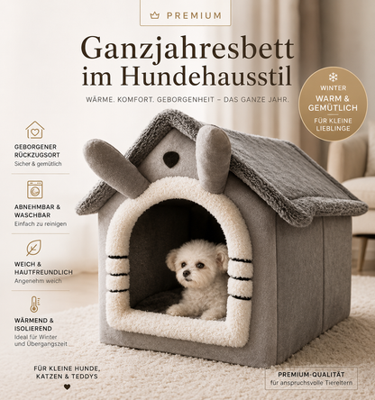 Premium Haustierhaus – Warm & Gemütlich
