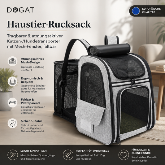 Premium Haustier-Rucksack