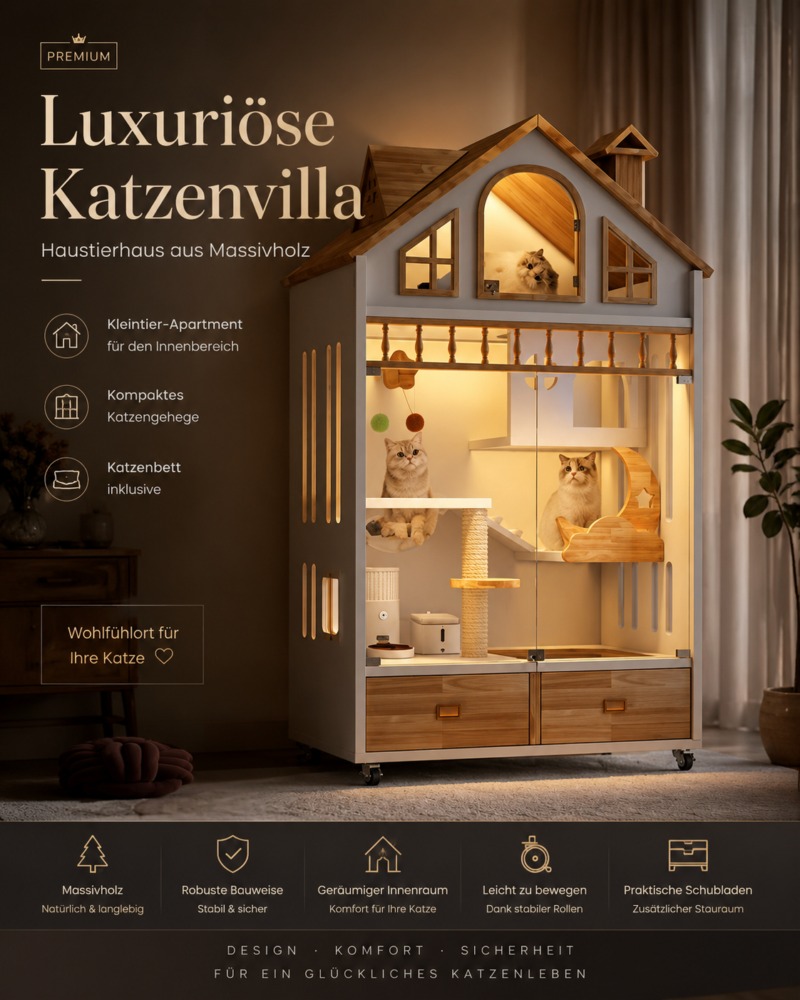 Luxus Katzenvilla