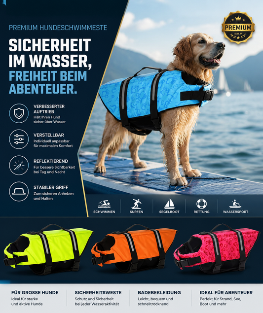 Premium Hundeschwimmweste