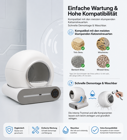 Intelligente Katzentoilette 65L