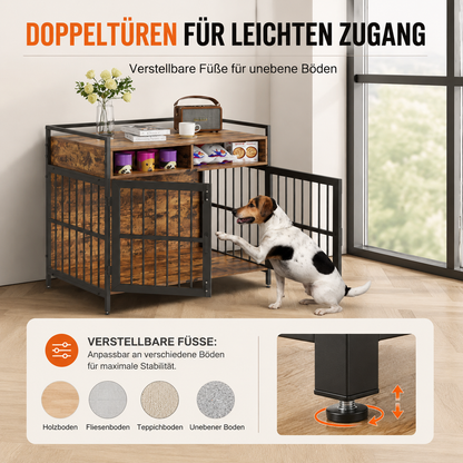 Exklusiver Hundekäfig im Möbelstil