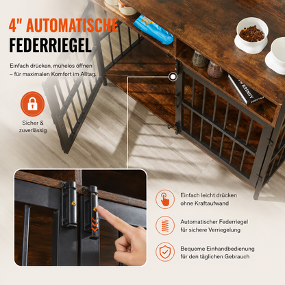 Exklusiver Hundekäfig im Möbelstil