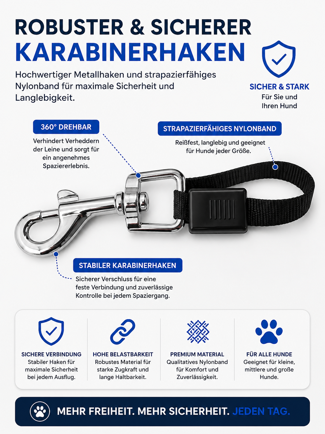 Premium FlexiHund Leine – 3 & 5 Meter