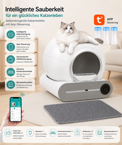 Intelligente Katzentoilette 65L
