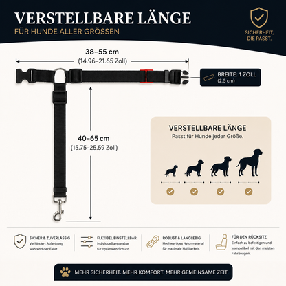 Premium Hunde-Sicherheitsgurt – Sicher & Verstellbar