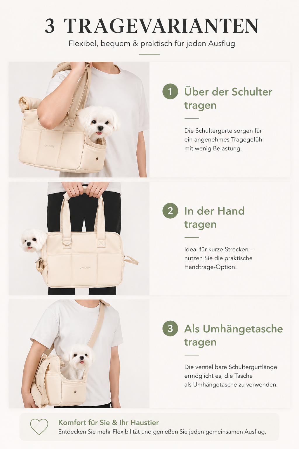 Premium Haustiertragetasche für Hunde & Katzen – Sicher, Komfortabel & Stilvoll