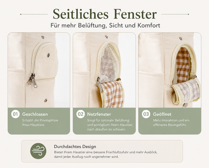 Premium Haustiertragetasche für Hunde & Katzen – Sicher, Komfortabel & Stilvoll
