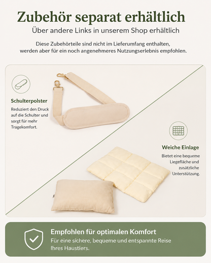 Premium Haustiertragetasche für Hunde & Katzen – Sicher, Komfortabel & Stilvoll