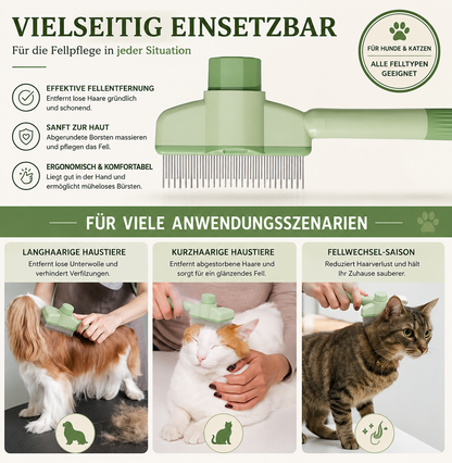 Selbstreinigende Premium-Hundebürste