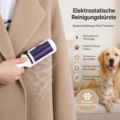 Fellfrei Premium™ – Elektrostatische Reinigungsbürste für Tierhaare