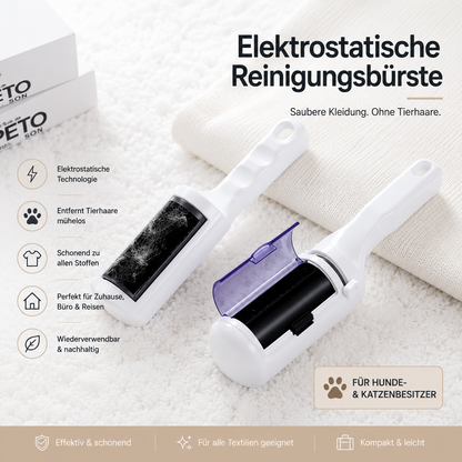 Fellfrei Premium™ – Elektrostatische Reinigungsbürste für Tierhaare