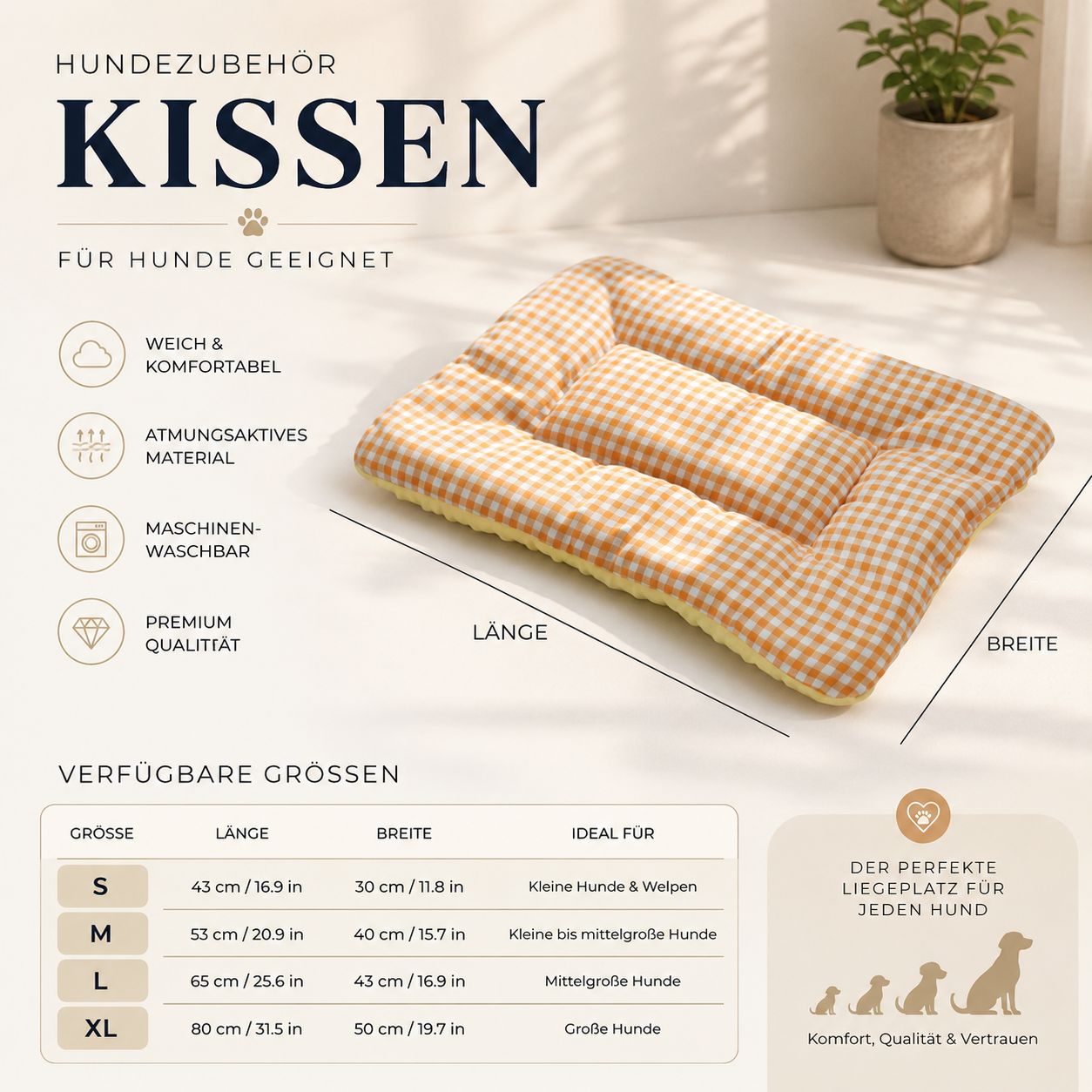 Premium Hundekissen