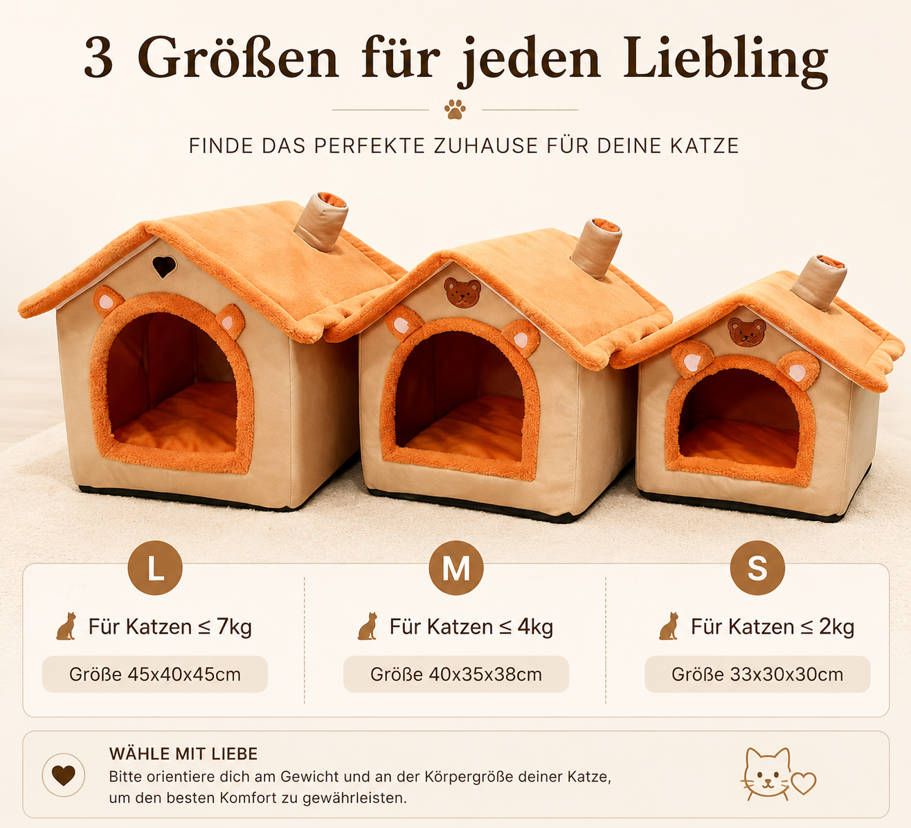 Premium Haustierhaus – Warm & Gemütlich