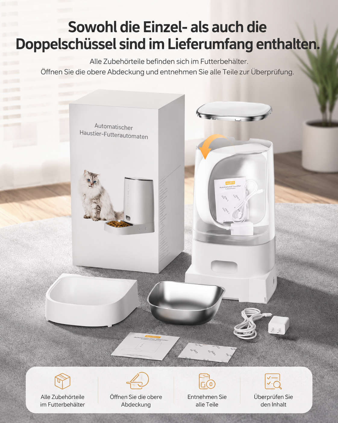 ROJECO Smart Futterautomat 4L WLAN