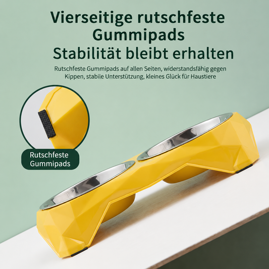 DiamondPet™ Edelstahl-Doppelnapf