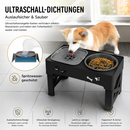 Premium Höhenverstellbarer Hundenapfständer