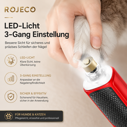 ROJECO Premium Elektrischer Krallenschleifer