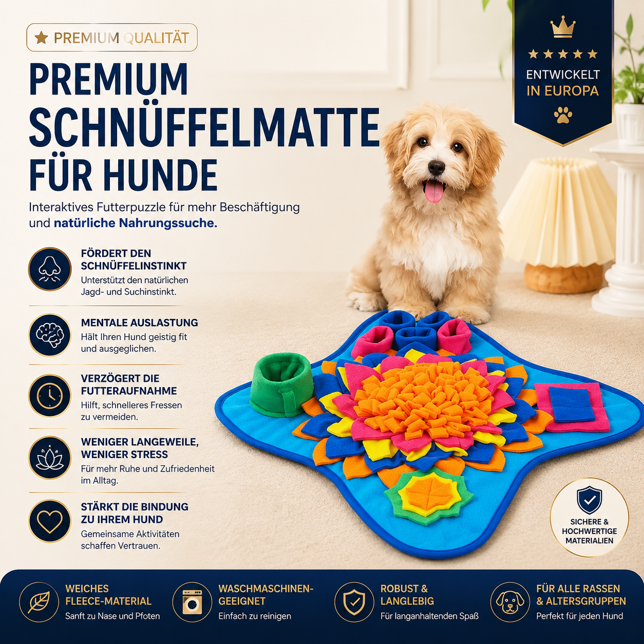 Premium Schnüffelmatte für Hunde