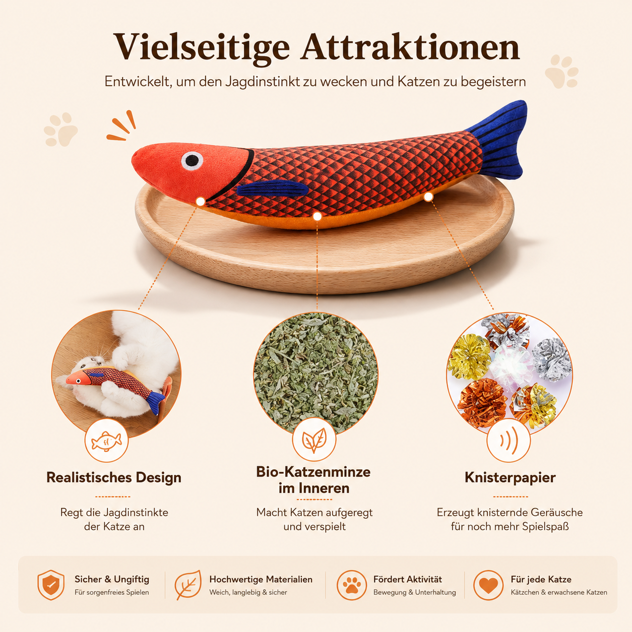 Premium Katzenminze Fisch