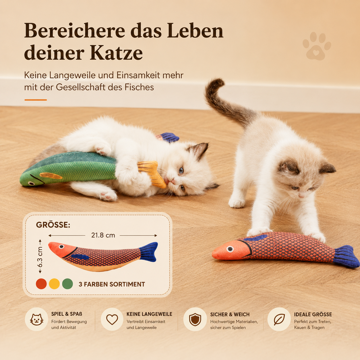 Premium Katzenminze Fisch