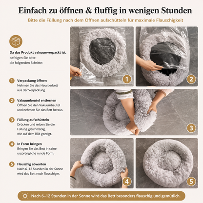 Luxus Donut-Haustierbett