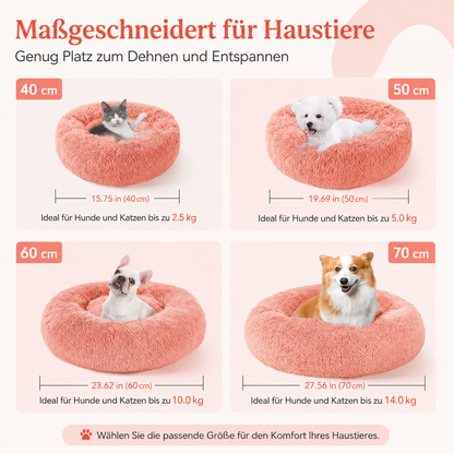 Luxus Donut-Haustierbett