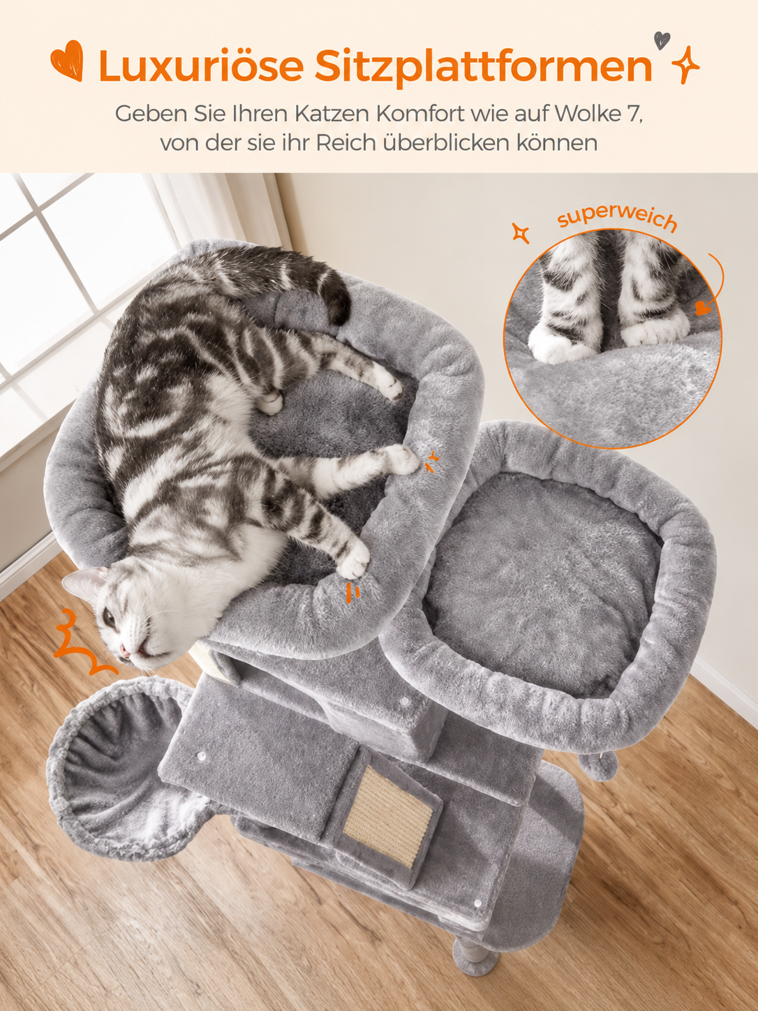 Feandrea Premium XXL Kratzbaum