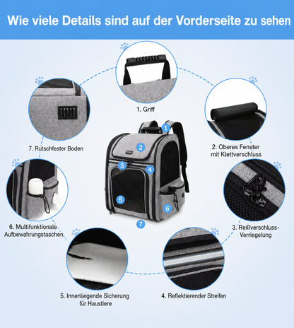 Premium Haustier-Rucksack