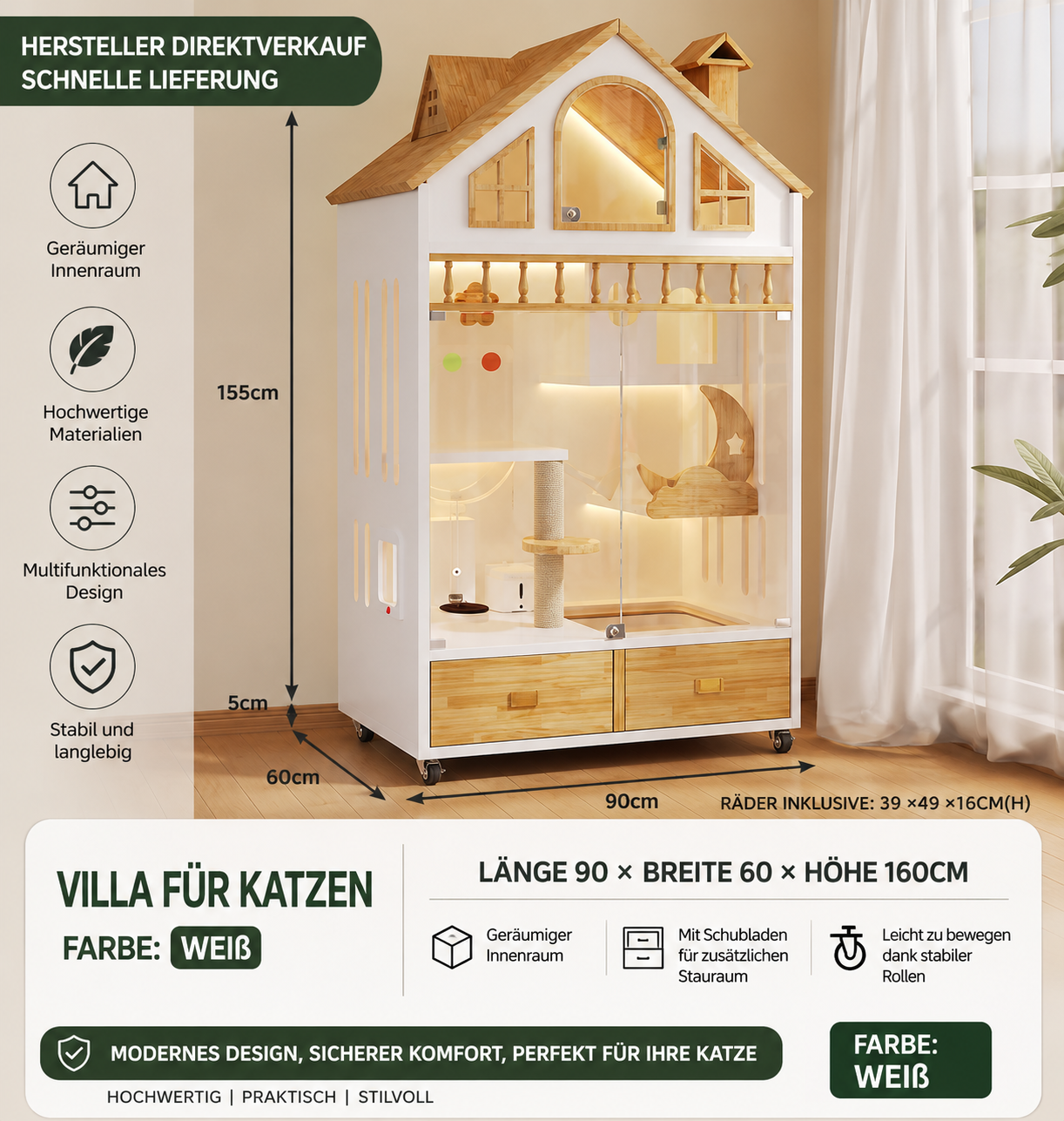 Luxus Katzenvilla