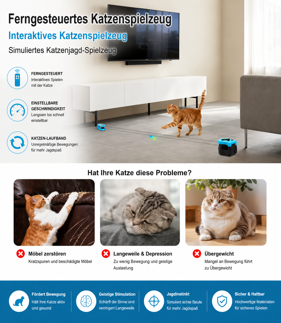 Intelligentes Interaktives Katzenspielzeug