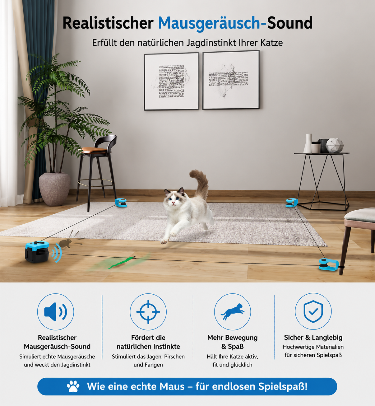Intelligentes Interaktives Katzenspielzeug