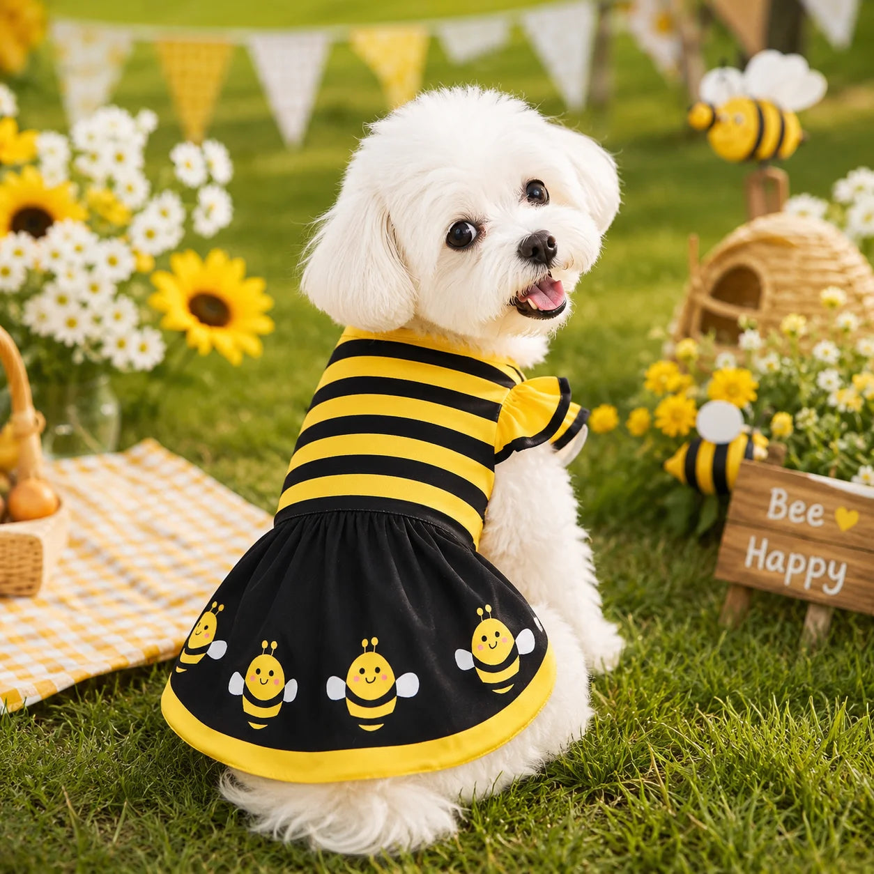 Bienenkleid für Hunde