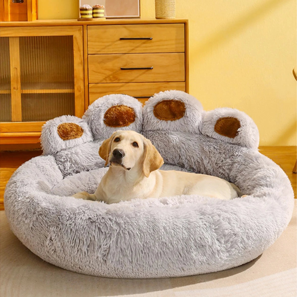 Flauschiges Premium Hundebett mit Kuschel-Komfort