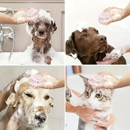 Premium Haustier-Badebürste mit integriertem Shampoo-Reservoir